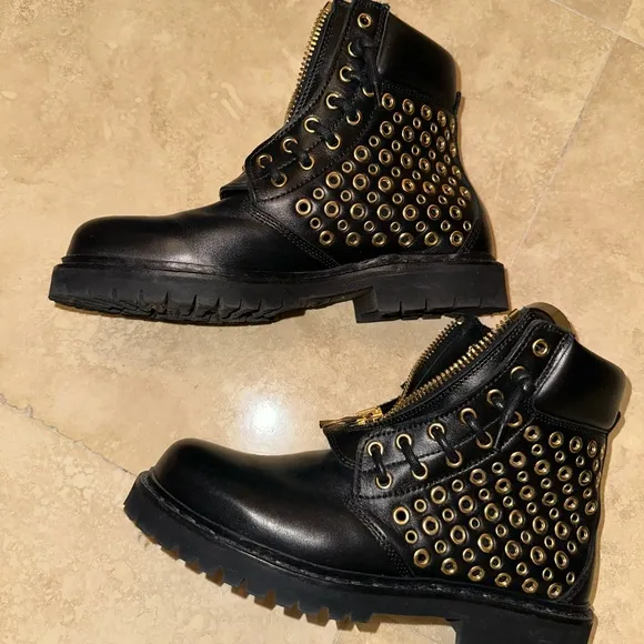 BALMAIN combat boots size 71/2