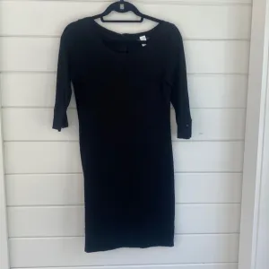 Banana Republic | Black Knee Length Poplin Cotton Half Sleeve Dress