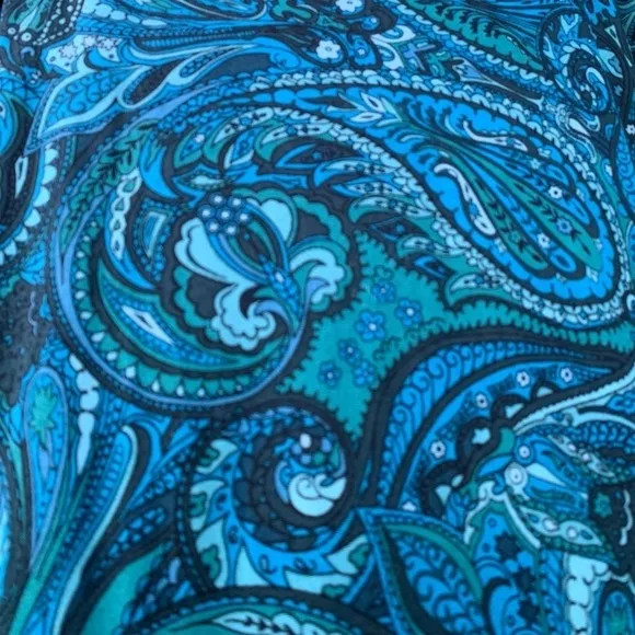 BANANA REPUBLIC Paisley print boat neck long sleeve silk  bodycon cocktail dress