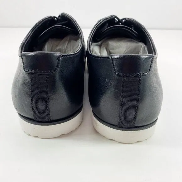 Bar III Warner Black Leather Upper Plain Toe Oxford Casual Dress Shoes Mens 7.5M