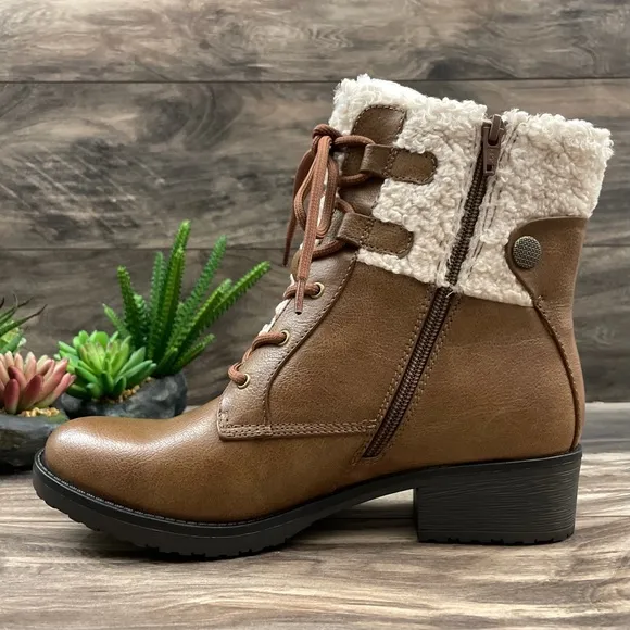 Baretraps ONeil Faux Fur Waterproof Combat Boots