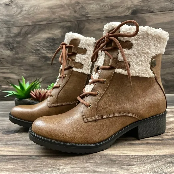 Baretraps ONeil Faux Fur Waterproof Combat Boots