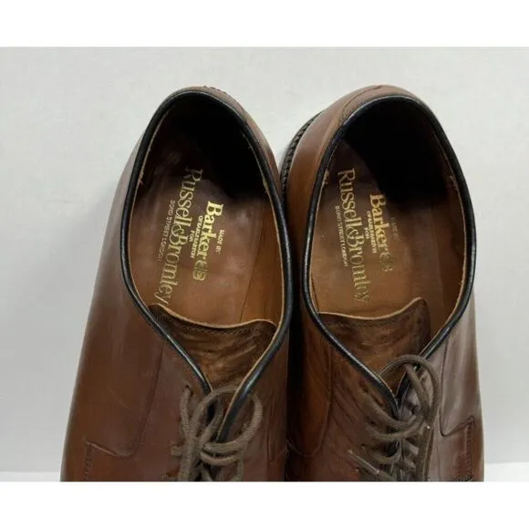 Barker For Russel &amp; Bromley Men’s 10.5 US / 10 UK Brown Derby Oxford Shoes