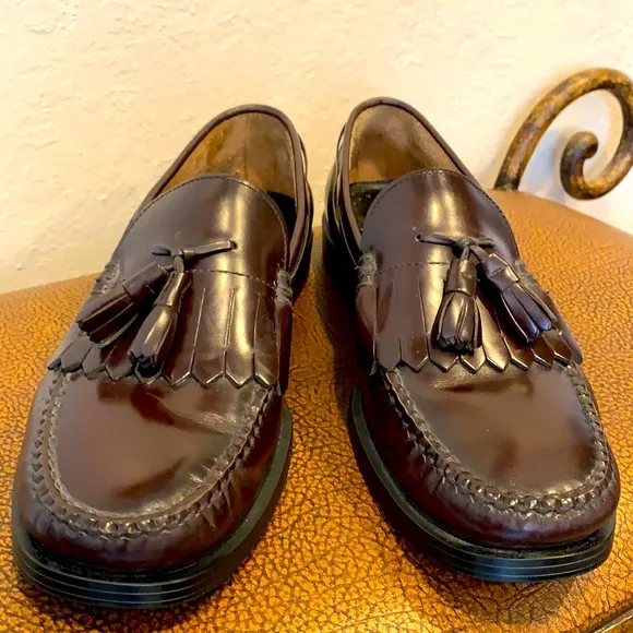 Bass Men’s Brazilian burgundy dress casual shoes!