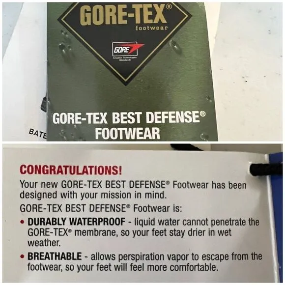 Bates Uniform Footwear Infantry Combat Boots E20500 UK Size 2.5XW GoreTex Vibram