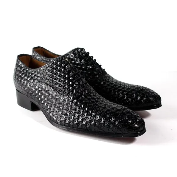 Baye Black Oxford Mens Dress Shoes