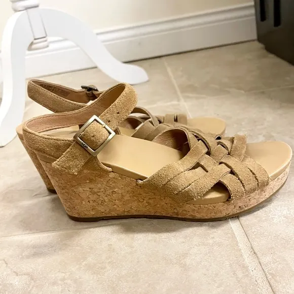 Beautiful Ugg strappy wedge sandals
