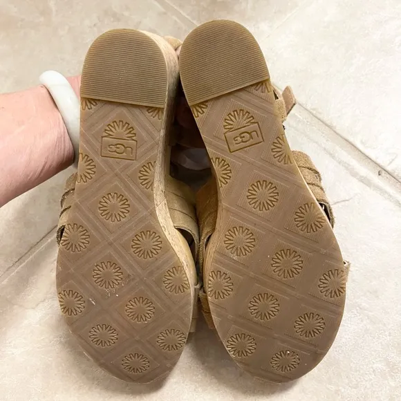 Beautiful Ugg strappy wedge sandals