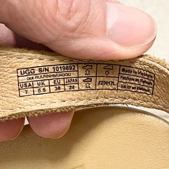 Beautiful Ugg strappy wedge sandals
