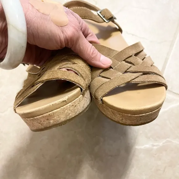 Beautiful Ugg strappy wedge sandals