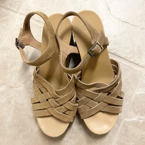 Beautiful Ugg strappy wedge sandals