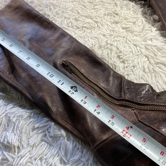 Bed Stu Cobbler Series Dark Brown Lace-up Boots