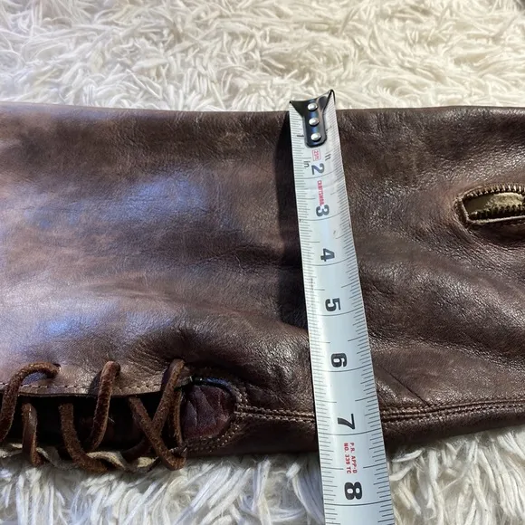 Bed Stu Cobbler Series Dark Brown Lace-up Boots