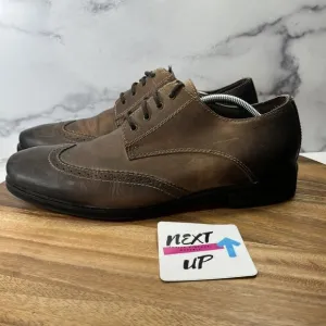 Bed Stu Cobbler Series Leather Wingtip Oxford Brown Driftwood Shoes Men’s 11.5‎