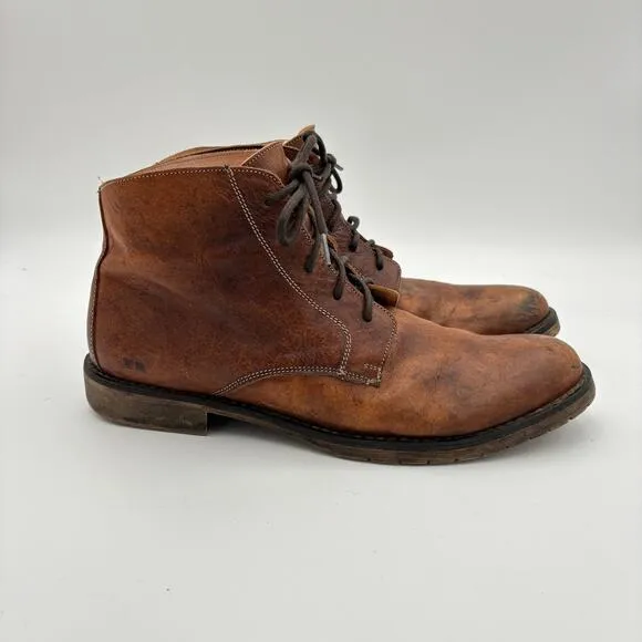 Bed Stu Workshop Leather Lace Up Cobbler Boots Men's 11