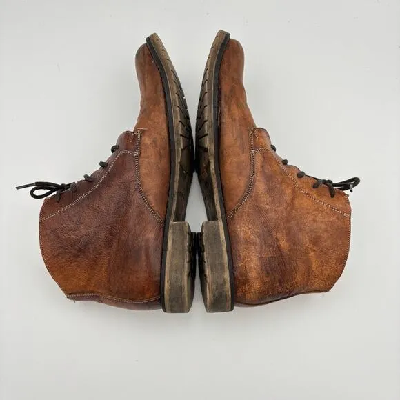 Bed Stu Workshop Leather Lace Up Cobbler Boots Men's 11