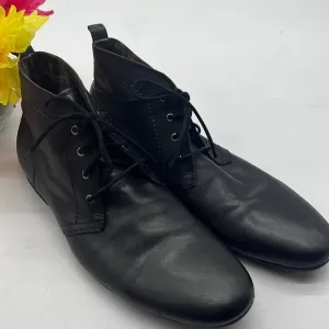 BedStu Black Leather lace up chukka boots size 9 MN4062