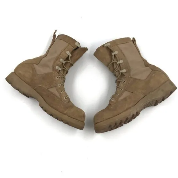 Belleville 790G Gore Tex Tan Leather Lace Up Combat Boots Size 6.5