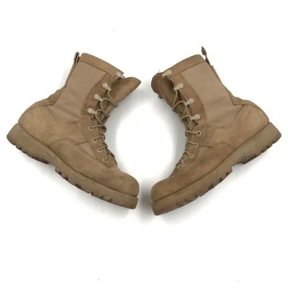 Belleville 790G Gore Tex Tan Leather Lace Up Combat Boots Size 6.5
