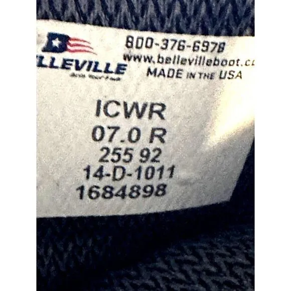 BELLEVILLE ICWR Intermediate Wet/Cold GORE-TEX Combat Military Boots Men's 7.0R