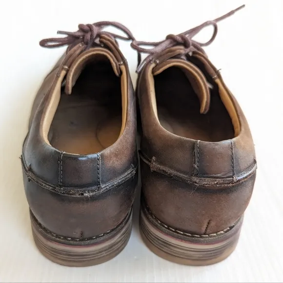 BELVEDERE Paris brown leather oxford loafers dress shoes