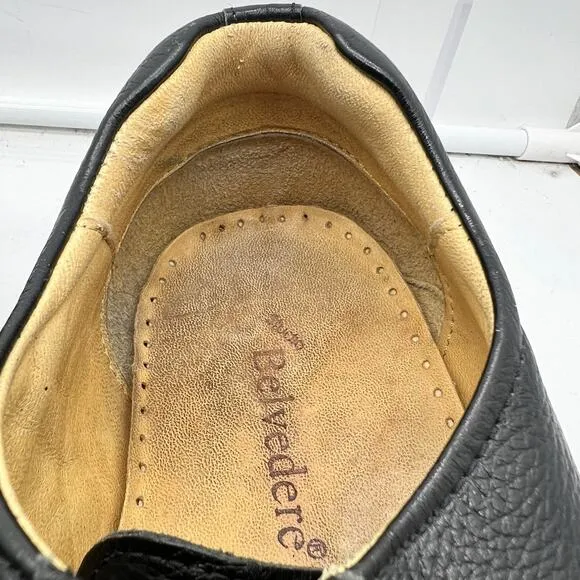 Belvedere Shoes Mens 13 Bay Bridge Black Leather Oxford Brazil
