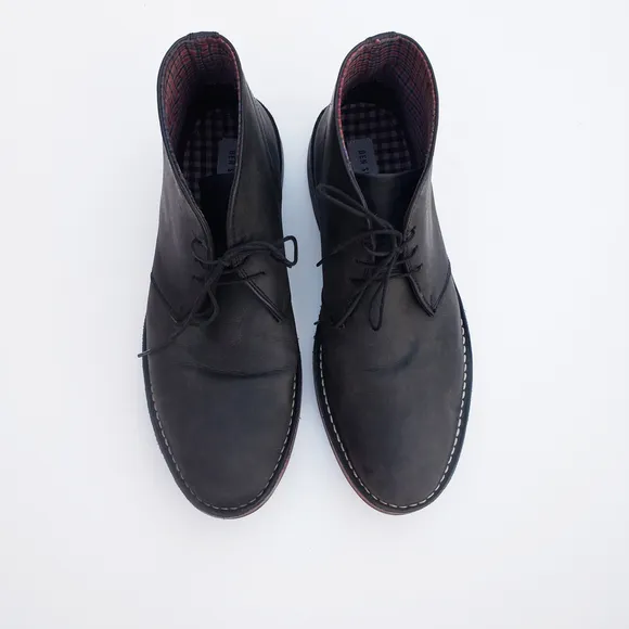 Ben Sherman Men's Lace Up Ankle Leather Boots Size 9.5