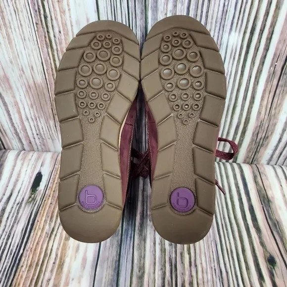 Bionica Eggplant Tucson Knit Lace Up Hiker Boots