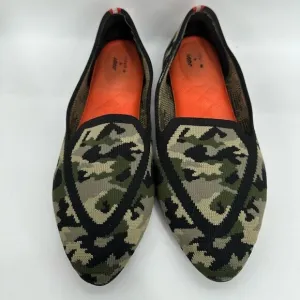 Birdies   Judy Blackbird Camouflage Point Toe Slipon Flats Size 9