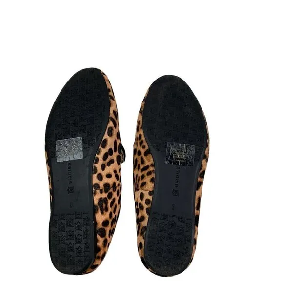 Birdies Starling Animal Print/Leopard/Cheetah Haircalf Flats Women's Size 6