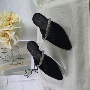 Birdies The Swan Slip On Slides Flats Elegant Wear Special Occasion Luxu…