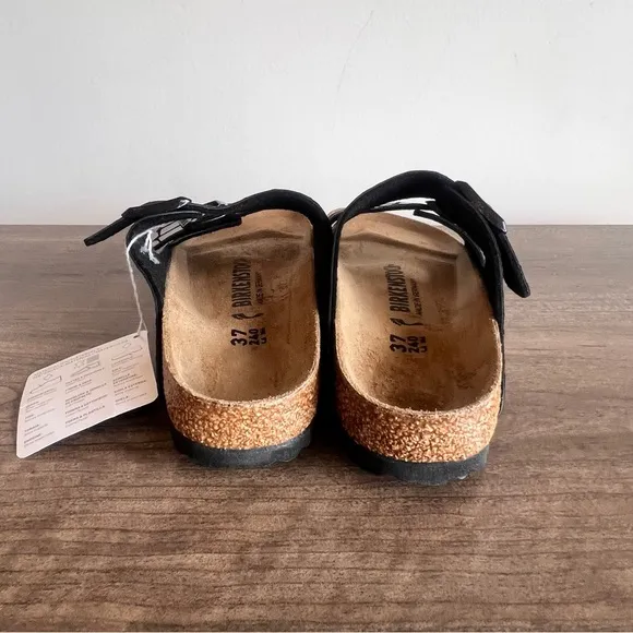 Birkenstock Arizona Black Gator Gleam Women's Sandal Size 37 aka 6 #242649