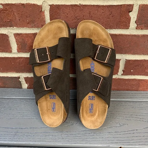 Birkenstock Arizona Suede Sandals, 37N/6-6.5