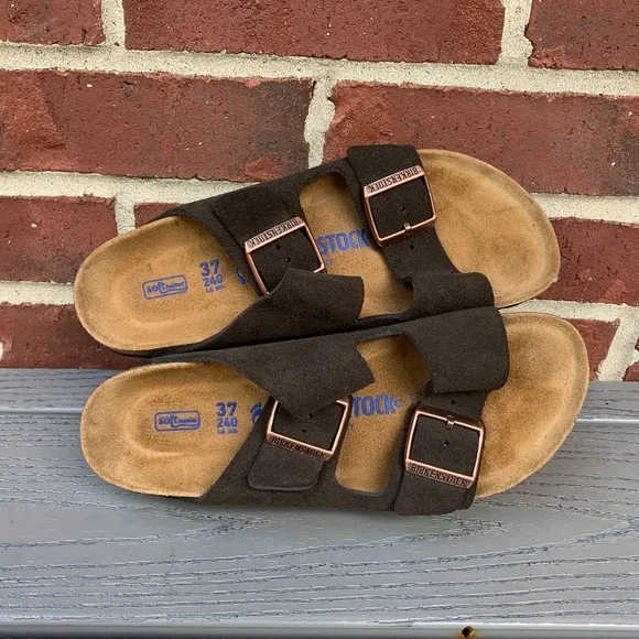Birkenstock Arizona Suede Sandals, 37N/6-6.5