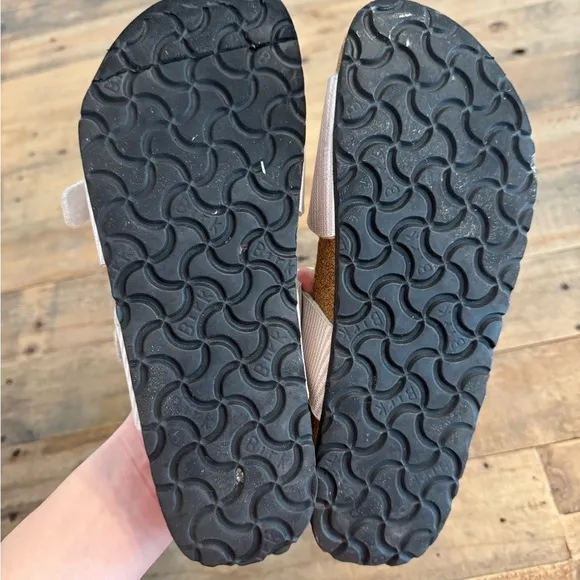 Birkenstock Birki’s Birko Flor Aziza Two Strap Narvic Stripes Slide Sandal