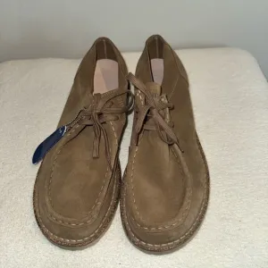 Birkenstock Brown Chukka Boat Shoes with Suede Finish. Size 45. NWT