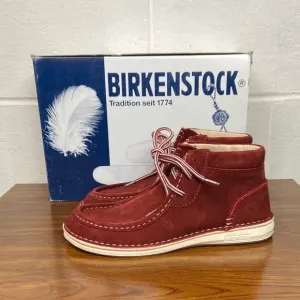 Birkenstock Pasadena High Suede Leather Ankle Boots Lace Up Casual Shoes EU38