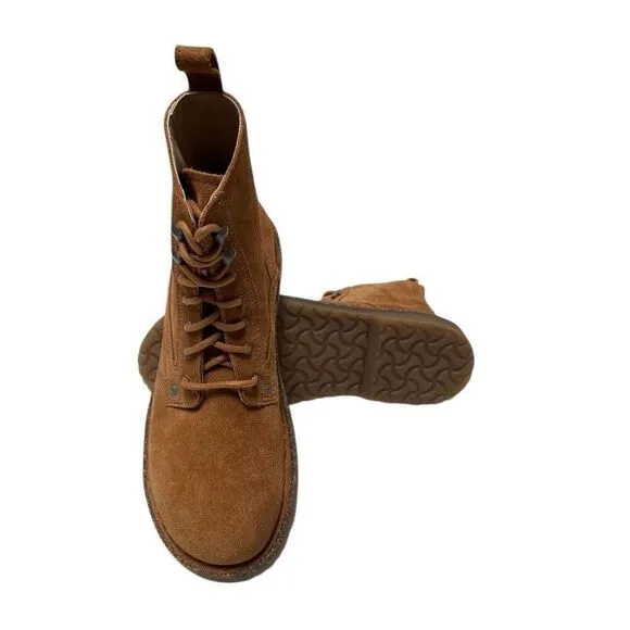 Birkenstock Bryson Combat Suede Boots 42 W11 cashew tan lace up excellent used
