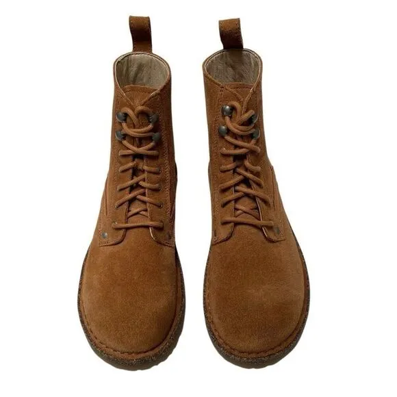 Birkenstock Bryson Combat Suede Boots 42 W11 cashew tan lace up excellent used