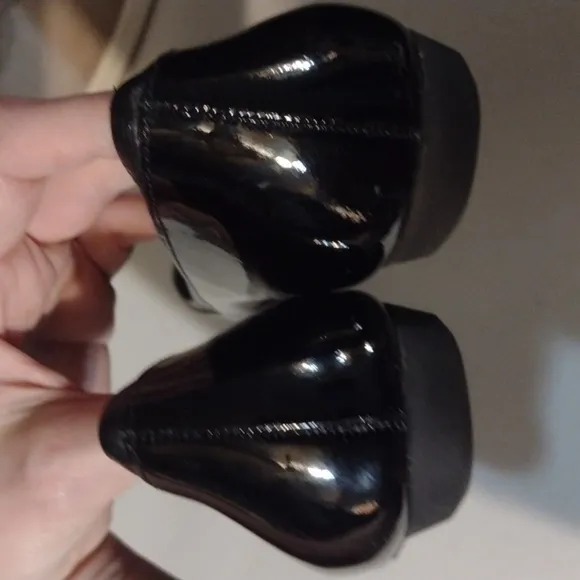 Black Ballet Elsie peep toe flats Cole Hann 8b