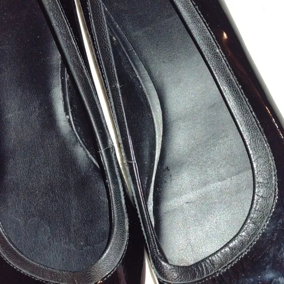 Black Ballet Elsie peep toe flats Cole Hann 8b