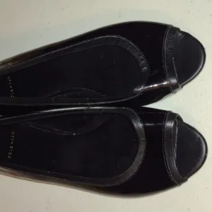 Black Ballet Elsie peep toe flats Cole Hann 8b