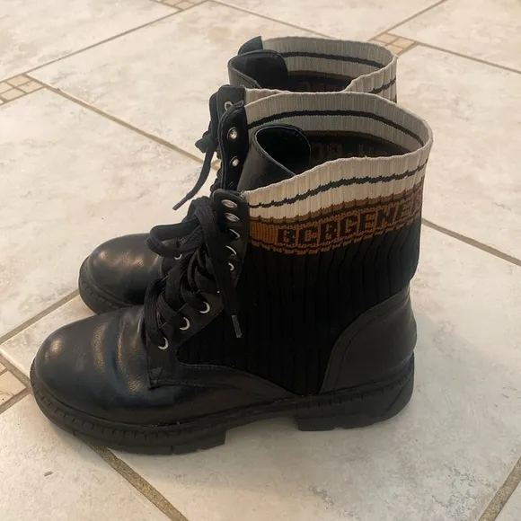 Black Combat boots