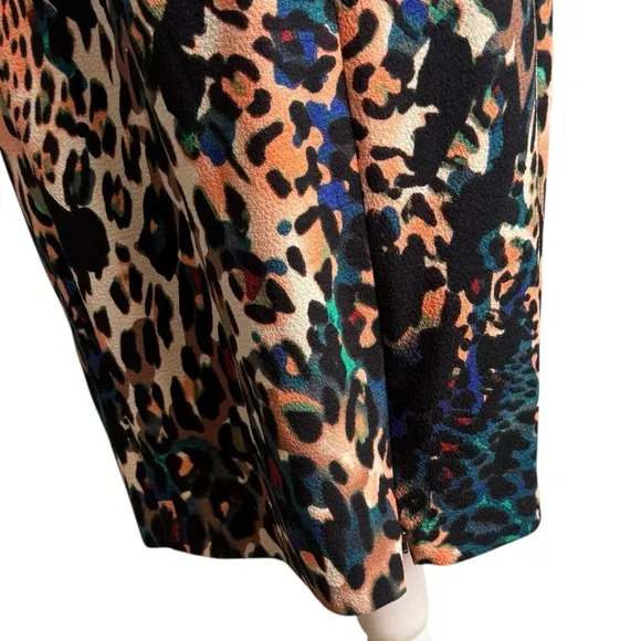 Black Halo Marissa Leopard Sheath Dress