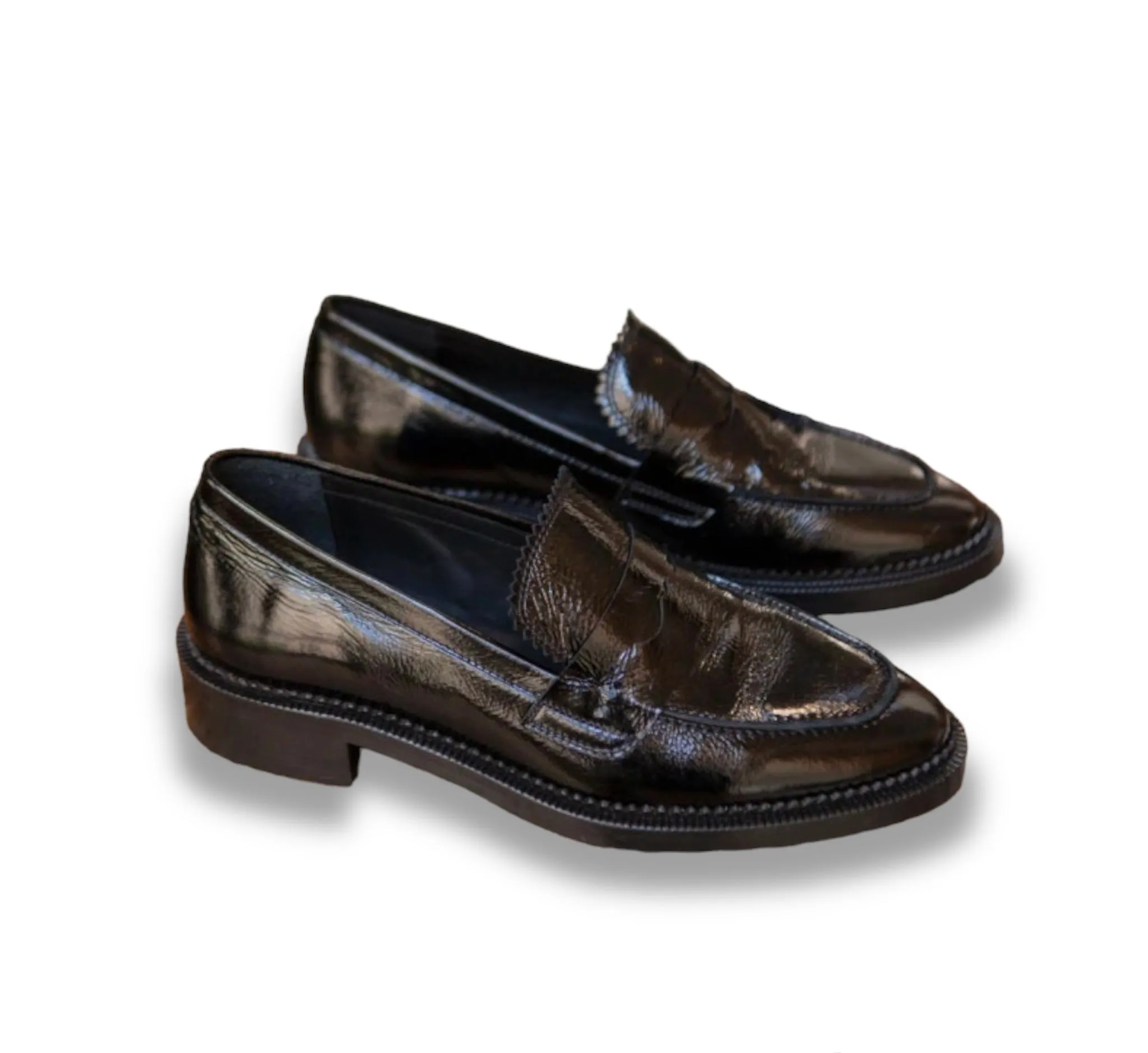 Black moccasins Varnish n ° 82 - RIVECOUR