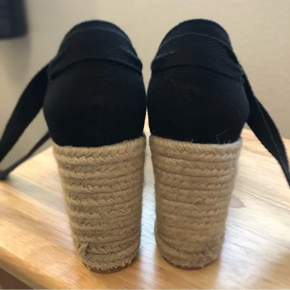 Black Reformation Espadrille Wedges