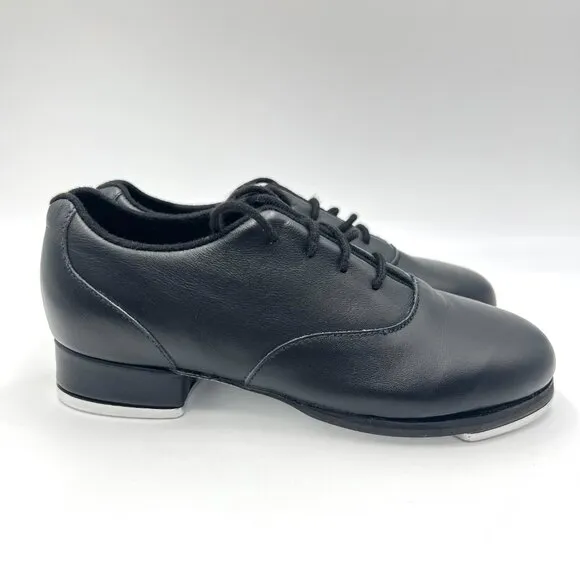 Bloch Big Girls 4.5 S0327L Chloe And Maud Black Leather Oxford Tap Shoes