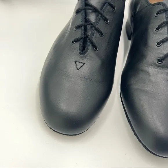 Bloch Men's S0300MS Jazz Black Leather Suede Sole Oxford Dance Shoes Size 12.5