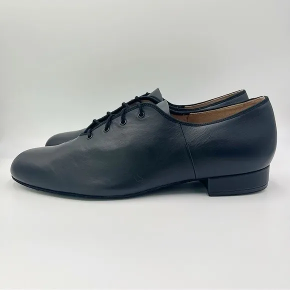 Bloch Men's S0300MS Jazz Black Leather Suede Sole Oxford Dance Shoes Size 12.5