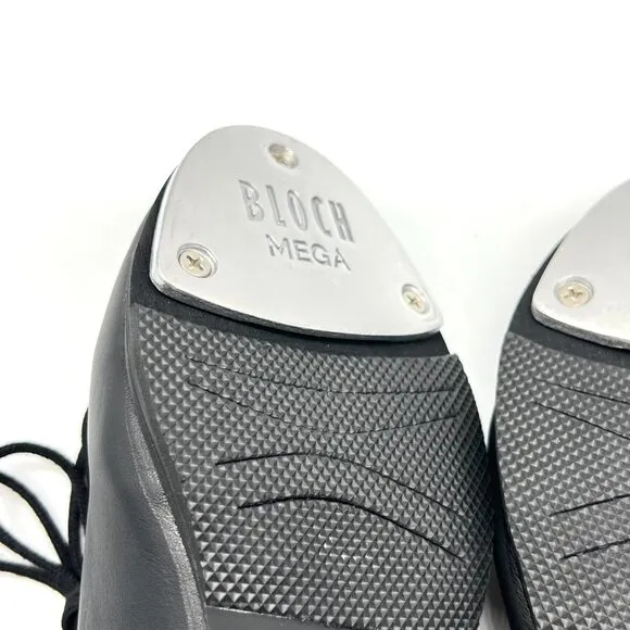 Bloch Womens Size 6.5 S0321L Sync Black Leather Lace Up Jazz Tap Dance Shoes